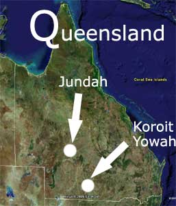 Queensland opal mining fields